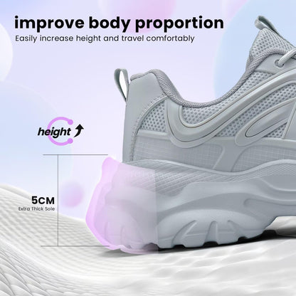 Women's Road Running Shoes Non Slip Ladies Walking Fashion Athletic Chunky Sneakers Work Gym Comfort Lightweight Mesh Soft Sole