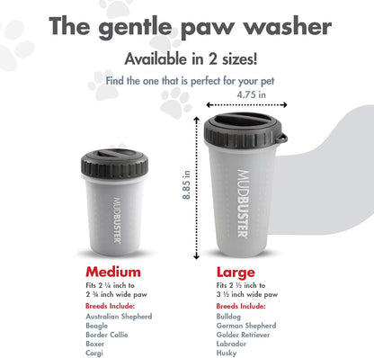Dexas MudBuster Portable Dog Paw Cleaner - Premium Quality, Blue, Small Size for Pet Supplies and Accessories