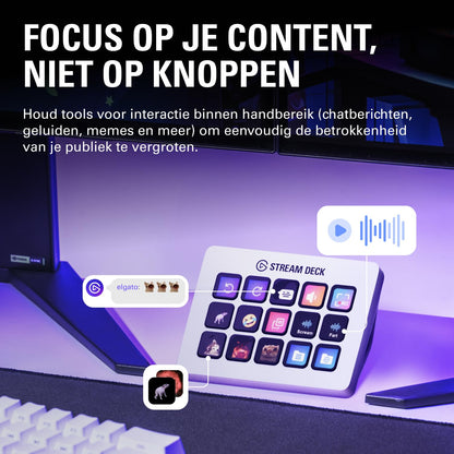 Elgato Stream Deck MK.2 Studio Controller, 15 Macro Keys | Trigger actions in OBS, Twitch, YouTube and more, Visual feedback, Hundreds of plugins, Works with Mac and PC