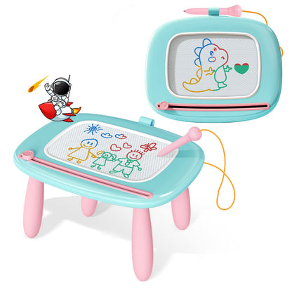 Kikidex Magnetic Drawing Board, Toddler Girl Toys for 1-3 Year Old, Doodle Board Pad Learning and Educational Toys for 1 2 3 Year Old Baby Kids Birthday Gift (Light Blue)