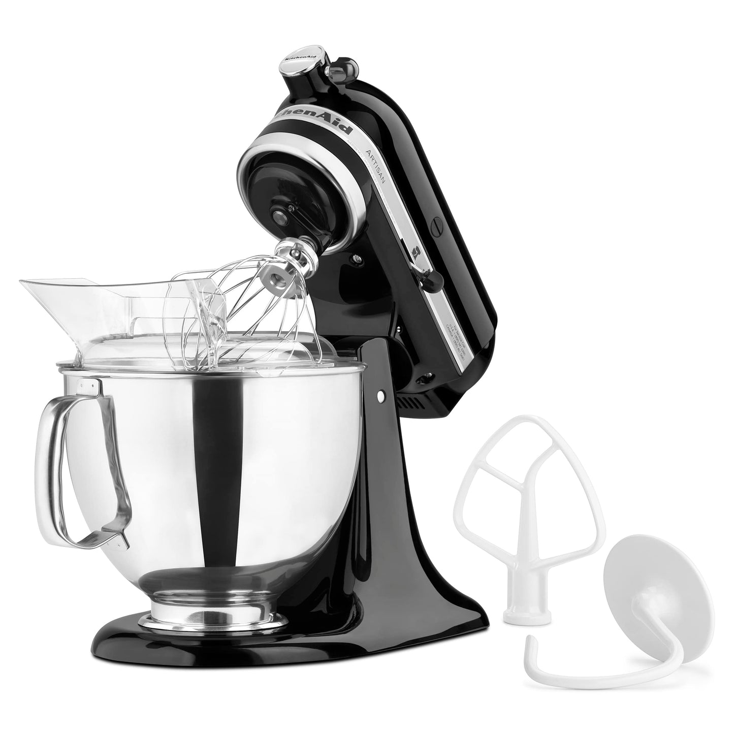 KitchenAid Artisan Series 5 Quart Tilt Head Stand Mixer with Pouring Shield KSM150PS, Almond Cream