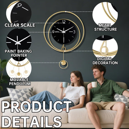 Dankeit Decorative Wall Clock,Silent Non-Ticking Quality Quartz Movement Battery Operated,Large Wall Clocks for Living Room Kitchen Home Bathroom Bedroom Wall Decor,16x16inch,White