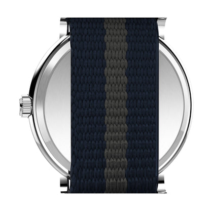 Timex Weekender 38mm Unisex Analog Watch | INDIGLO Backlight | Adjustable Durable Nylon Fabric Slip Through Strap | 24 Hour Time