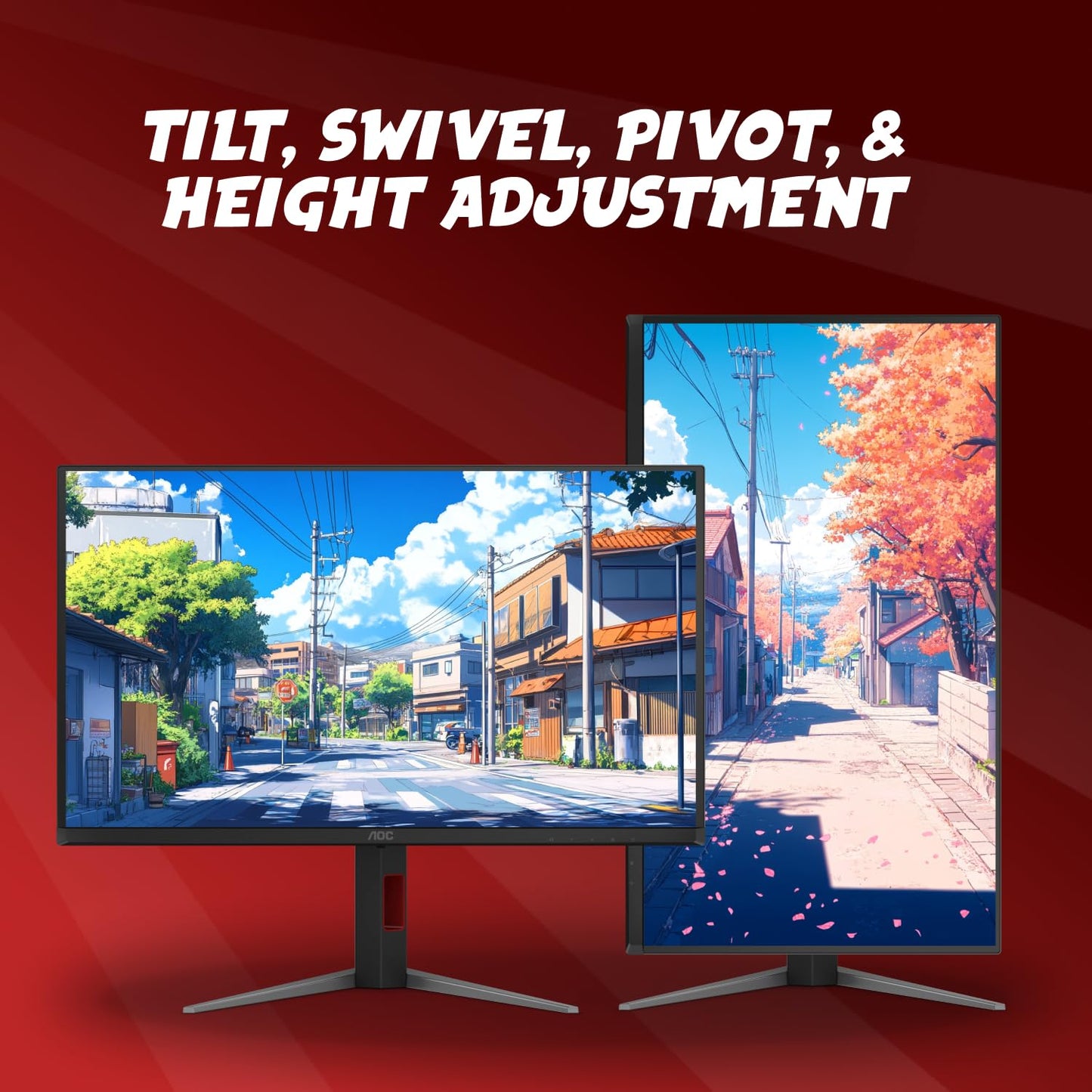 AOC 27 Inch QHD Gaming Monitor 240Hz 0.3ms, Overclock 260Hz, IPS, 2560x1440, G-Sync Compatible, HDR Ready, DisplayPort 1.4 HDMI 2.0, VESA Mount, 3-Year Zero-Bright-Dot, Q27G41ZE