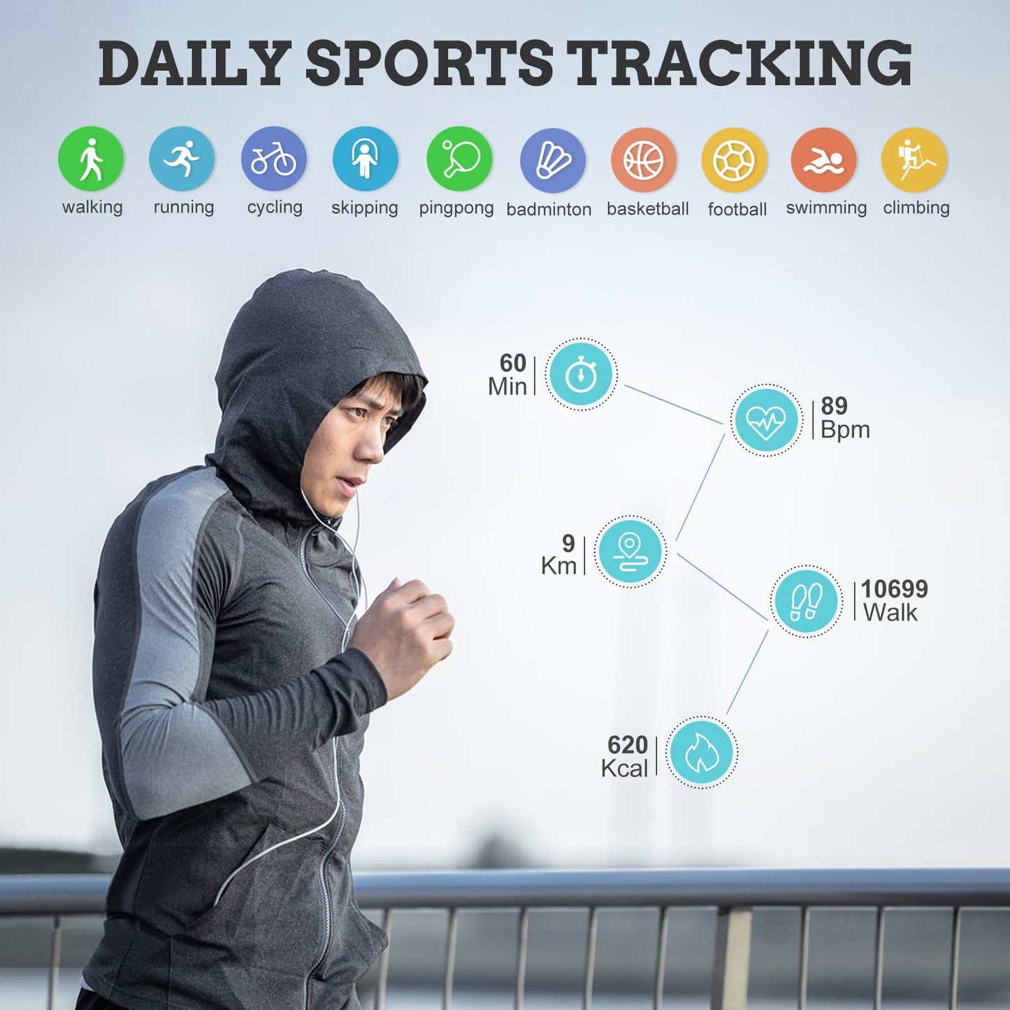 Men Smart Watch for Android iOS, Bluetooth Calls Voice Chat with Heart Rate/Sleep Monitor Fitness Tracker, 1.3" Full Touch Screen IP67 Waterproof Stainless Steel Activity Tracker for Men