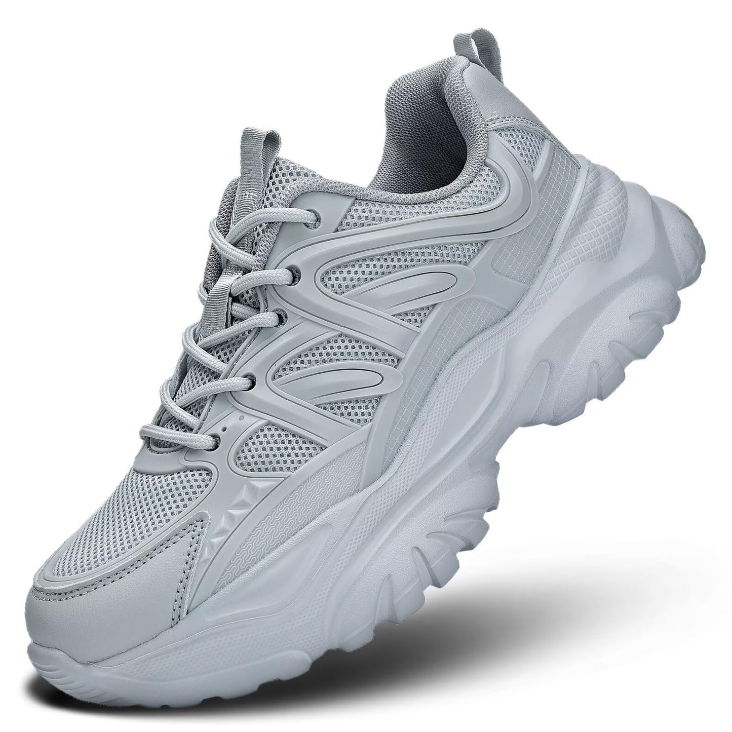Women's Road Running Shoes Non Slip Ladies Walking Fashion Athletic Chunky Sneakers Work Gym Comfort Lightweight Mesh Soft Sole