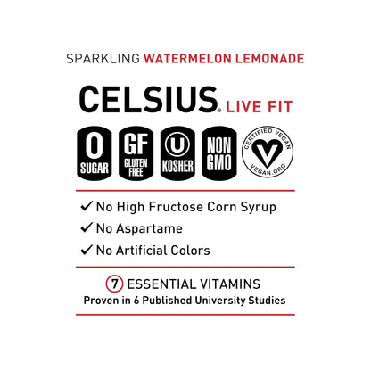 CELSIUS Sparkling Orange, Sugar Free Energy Drink, 12 Fl Oz (Pack of 12)