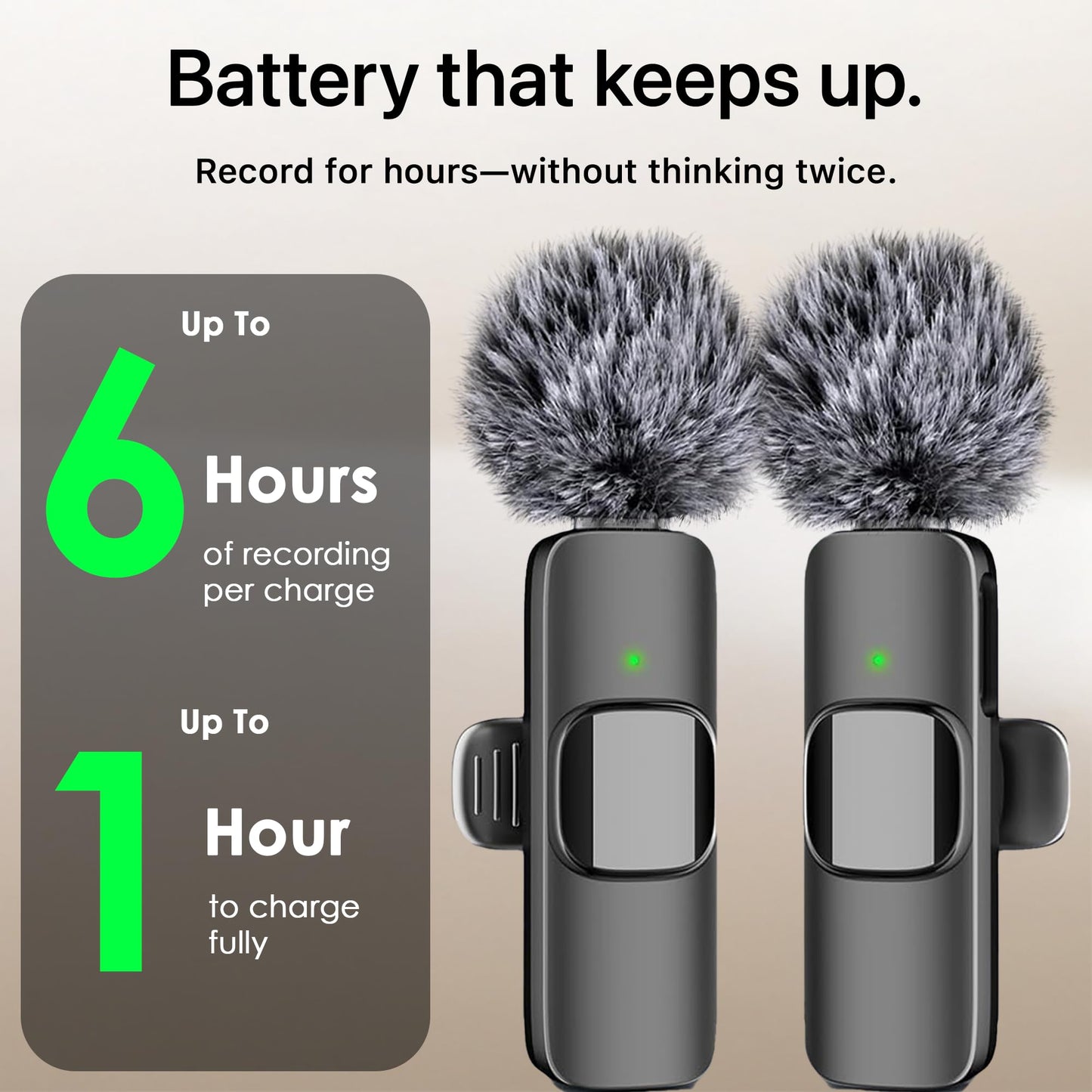 Mini Mic Pro (Latest Model – #1 Microphone for iPhone & Android, Wireless Mini Microphone, Clear Voice, Noise Cancelling, Lavalier Mic for TikTok, YouTube & Interviews