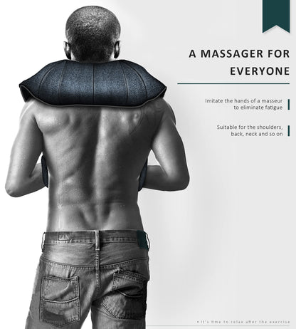 Mo Cuishle Women Men Gifts, Shiatsu Back Shoulder and Neck Massager with Heat, Electric Deep Tissue 4D Kneading Massage, Best Gifts for Mom Dad Wife Husband her Him, Christmas, Birthday (NOT Cordless)