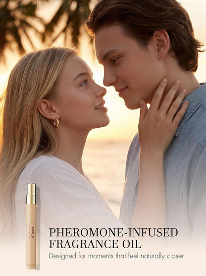 Pheromone Perfume for Women - Long Lasting Saffron Amber & Cedarwood Sophisticated Scent, Luxury Concentrated Extrait de Parfum Spray Oil, Portable Size Signature Scent, 1 fl oz (30ML