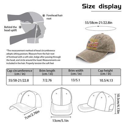 Funny Hat America Hats for Men Gifts for Dad Baseball Cap
