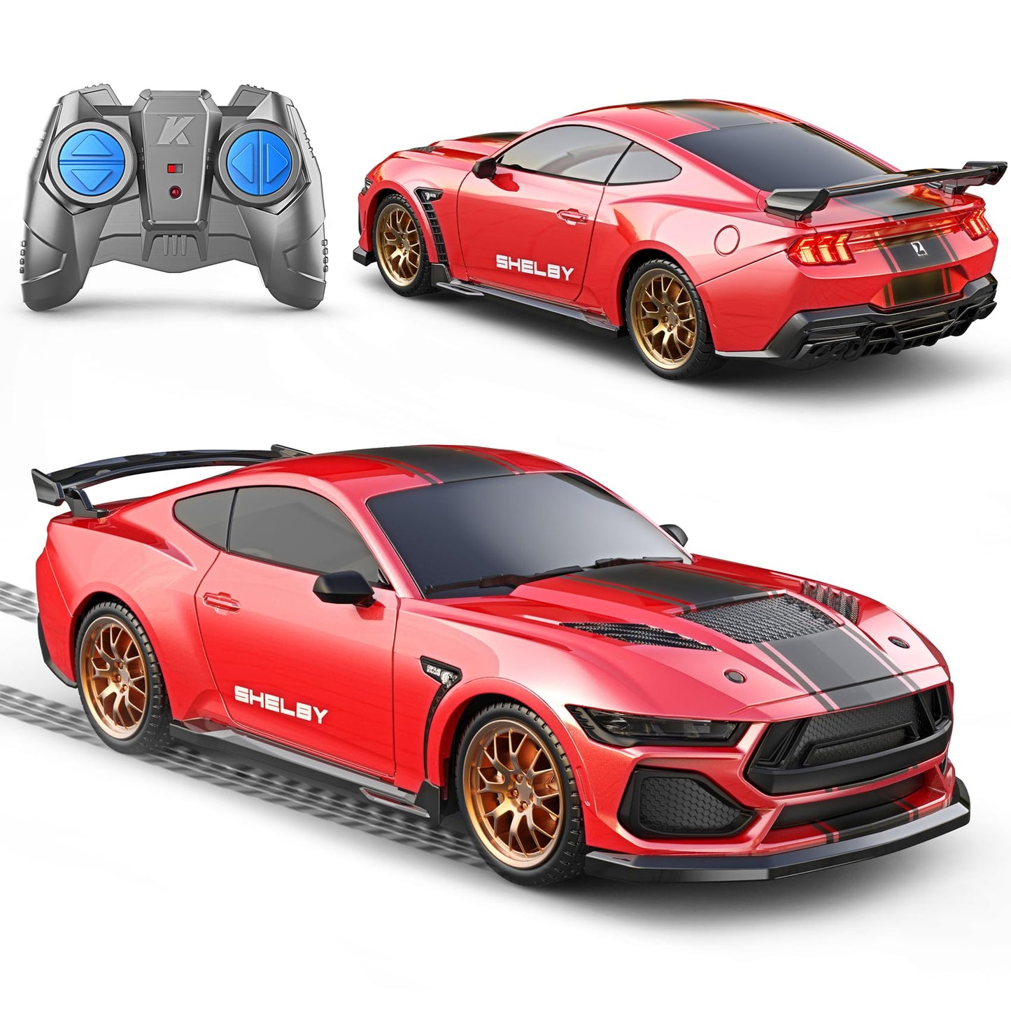 AEROQUEST 1:24 Lamborghini Remote Control Car （Green） | Officially Licensed,Birthday Gift,Toys for ages 3-8,Aventador SVJ Mode,Electric Sport Racing,Hobby RC Cars