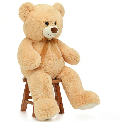 Toys Studio 47 Inch Big Teddy Bear Giant Stuffed Animal for Girls, 4 Feet Large Teddy Bear Baby Shower Party Decorations Kids Women Girlfriend Christmas Valentines Gifts, Light Brown