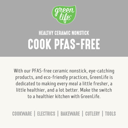 GreenLife Rice Cooker with Removable PFAS-Free Ceramic Nonstick Pot, 3-Cups Uncooked/6-Cups Cooked, Grains & Oatmeal Multicooker, Compact One-Switch Design, Auto Keep Warm, Easy Clean, Cream