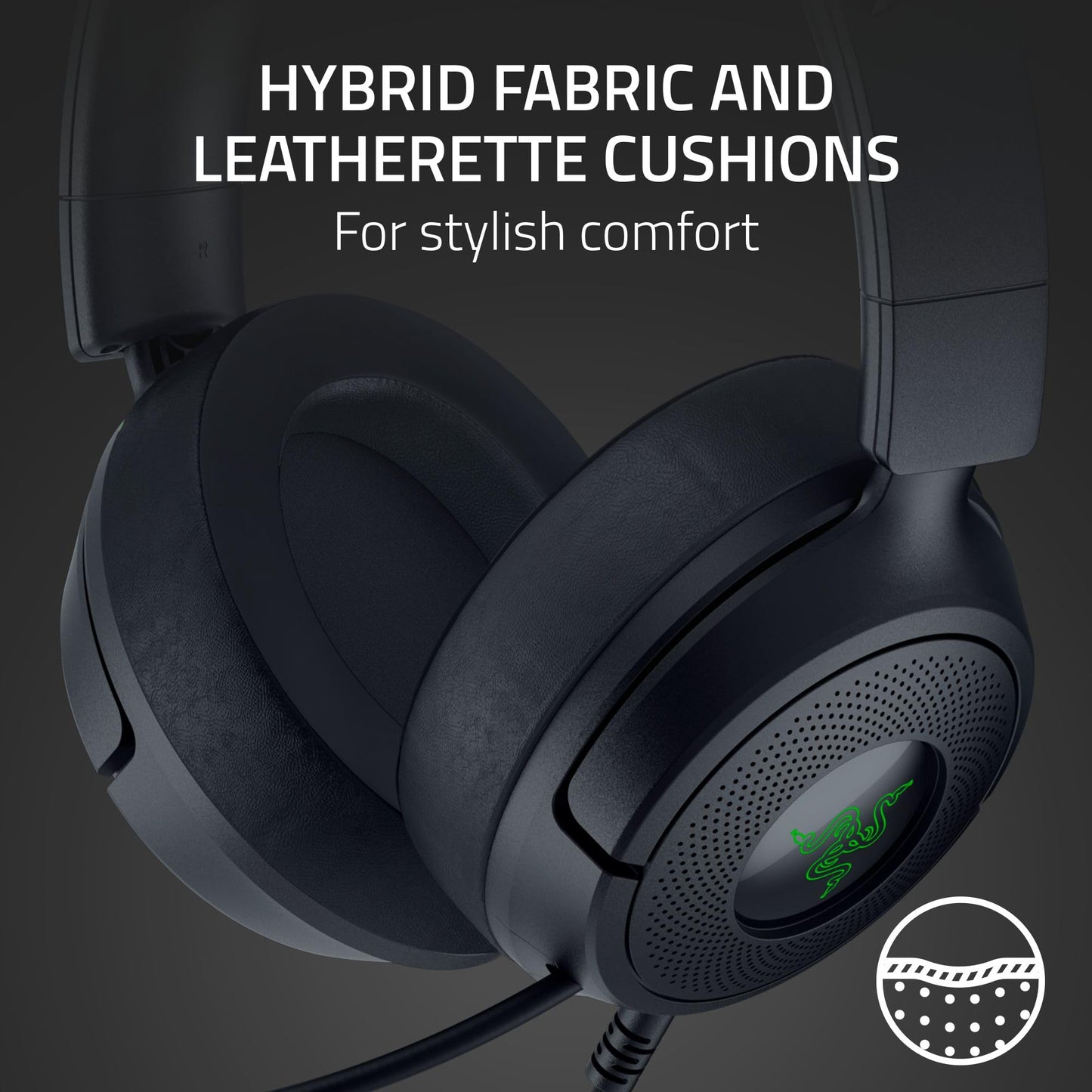 Razer Kraken Kitty V3 X Wired Gaming Headset: Kitty Ears - HyperClear Cardioid Mic - 40 mm Drivers - 7.1 Surround Sound - Comfy Ear Cushions - Cross-Platform via 3.5mm PC, PS5, Xbox, Switch 2 - Pink