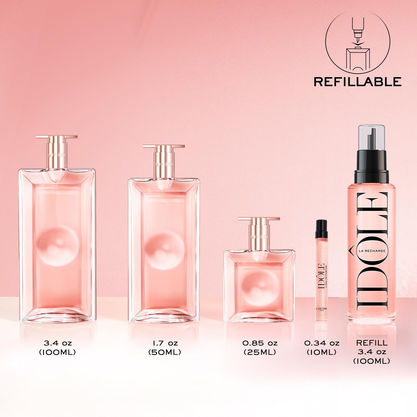 Lancôme Idôle Eau de Parfum - Long Lasting Fresh & Floral Women's Perfume | Perfume for Women - With Notes of Citrus, Rose, Jasmine, and White Musk with a Vanilla Perfume Base - Long Lasting Fragrance