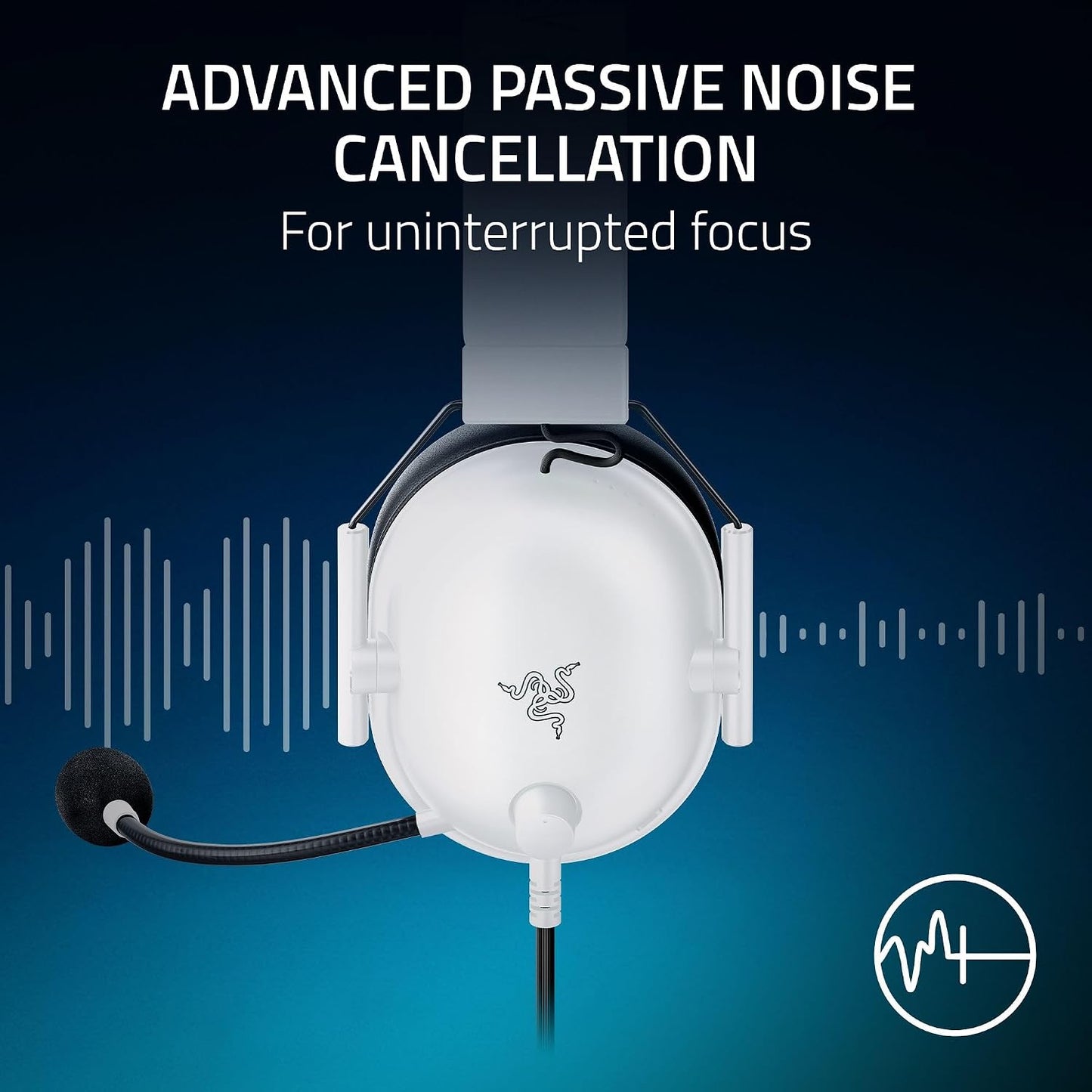 Razer BlackShark V2 X Gaming Headset: 7.1 Surround Sound - 50mm Drivers - Memory Foam Cushion - For PC, PS4, PS5, Switch - 3.5mm Audio Jack - Black