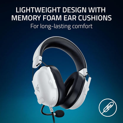 Razer BlackShark V2 X Gaming Headset: 7.1 Surround Sound - 50mm Drivers - Memory Foam Cushion - For PC, PS4, PS5, Switch - 3.5mm Audio Jack - Black