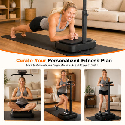 Vibration Plate Exercise Machine for Lymphatic Drainage, Full Body Shake Platform Board for Home Fitness, Fat Burning, 5 Program Modes and 99 Speed Levels