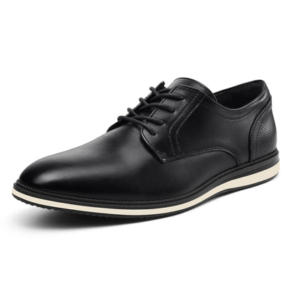Men's Casual Oxfords Dress Shoes Business Formal Sneakers | oxford style for business, casual &formal events,lightweight non-slip TPR sole,all-day cushioned comfort for long standing