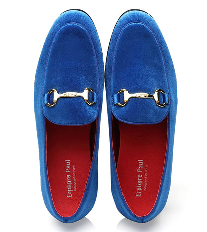 Men's Velvet Loafers Wedding Party Prom Homecoming Shoes