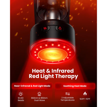 BOB AND BRAD D5 Pro Plus Handheld Massage Gun with Heat, FSA-HSA Eligible Deep Tissue Percussion Massage Gun, Powerful Muscle Massager for Athletes Fitness Workout & Daily Recovery, Birthday Gift