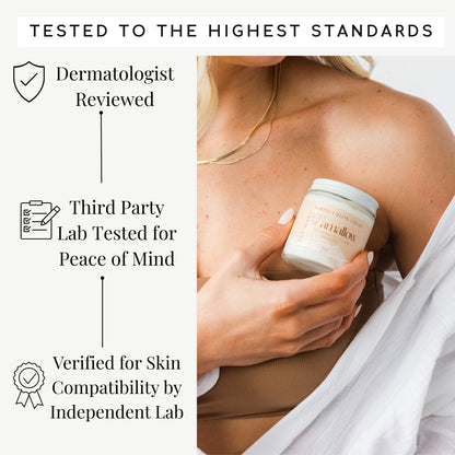Amallow 100% Grass Fed Beef Tallow for Skin Care - Face + Body - Whipped Moisturizer for Sensitive Skin - Natural Lotion, 4 FL. oz. (Unscented + Jojoba Oil)