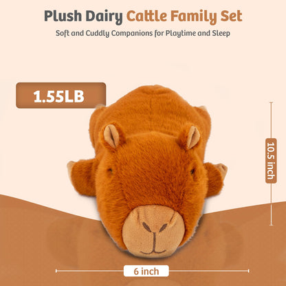 Marysun Microwavable Highland Cow Stuffed Animal - Weighted Stuffed Animal Plush, Heating Pad, Cozy Gift for Girls|Women|Kids|Elderly People, 9.8in, 1.65lb