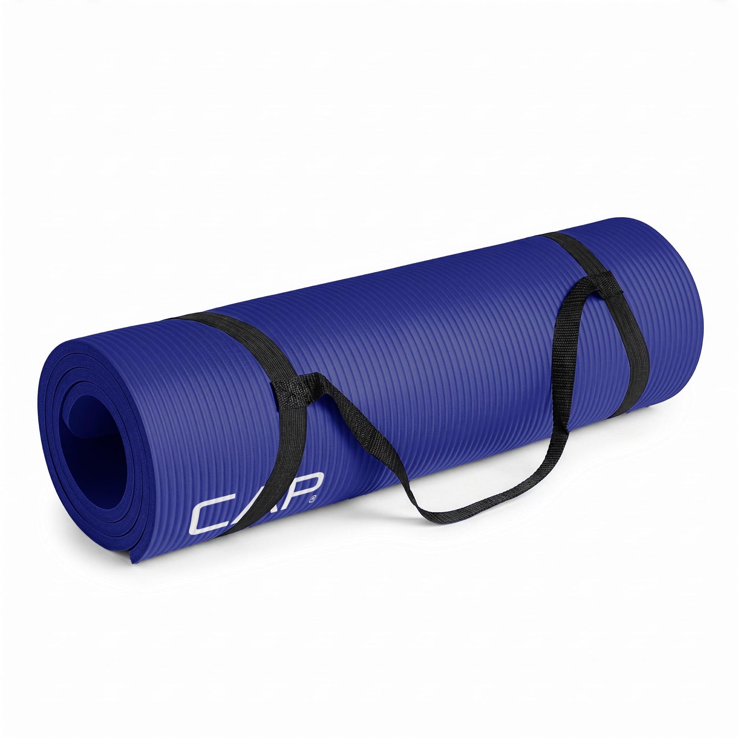CAP Barbell 1/2-Inch High Density Exercise Yoga Mat with Strap | Multiple Options