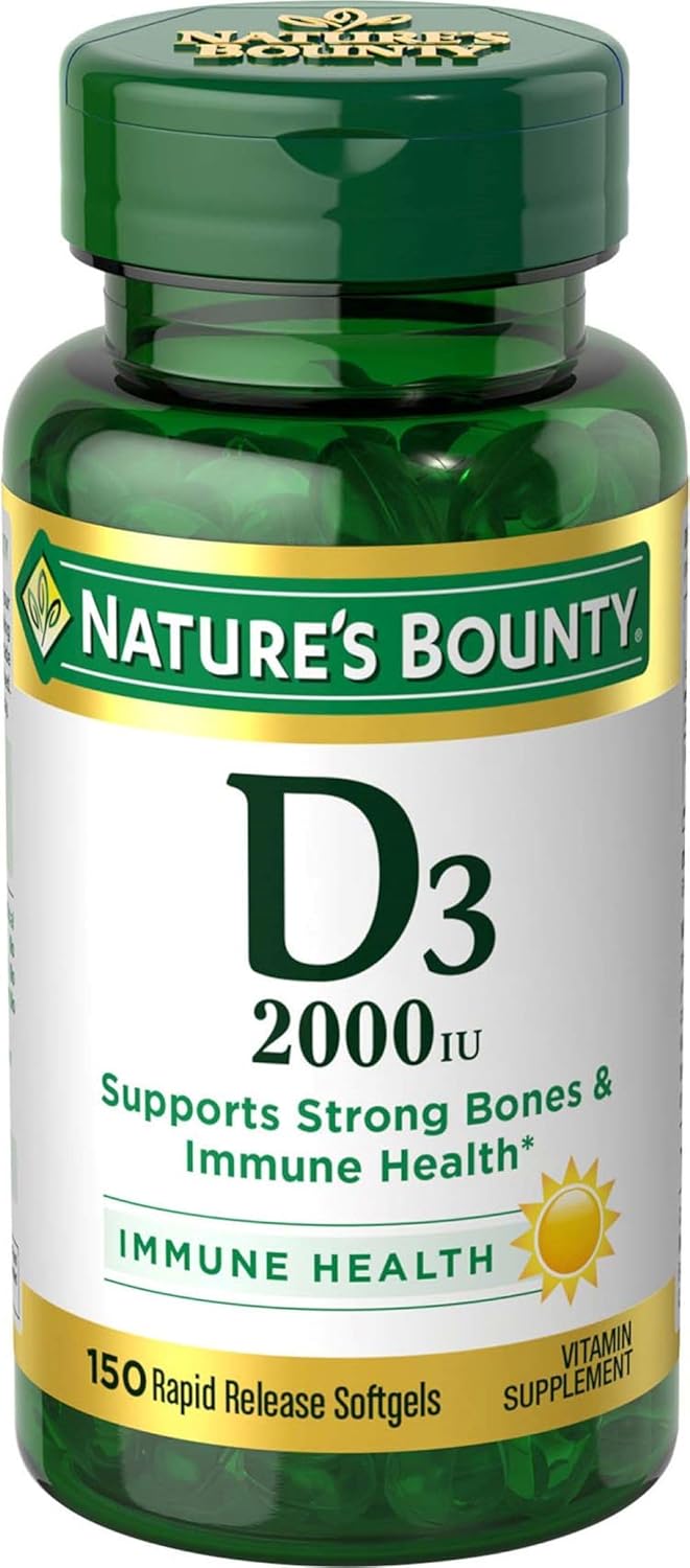 Nature’s Bounty High Absorption Magnesium Glycinate 240 mg for Supporting Muscle Relaxation and Bone, Heart & Nerve Health – Non-GMO, Gluten-Free, Vegetarian, 120 Count/60 Servings