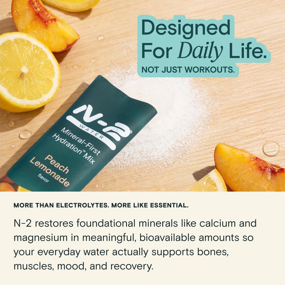 Mineral Hydration Packets – Electrolyte Powder Drink Mix with Calcium, Magnesium, Potassium – No Added Sugar, Natural Ingredients - Variety Pack (12 Packets)