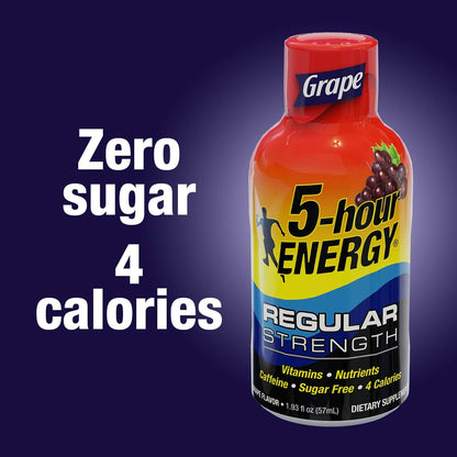 5-hour ENERGY Shot, Regular Strength, Berry, 1.93 oz, 48 Pack