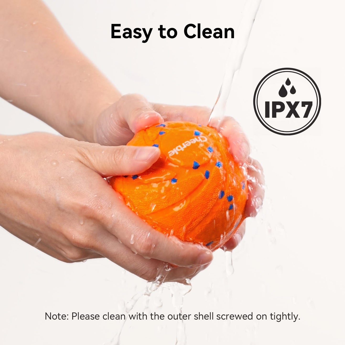 Cheerble Smart Interactive Dog Toy, Wicked Ball AIR, Automatic Moving, Bouncing, and Rotating, E-TPU Material, IPX7 Waterproof Rating, Active Rolling Ball for Puppy, Medium and Large Dogs