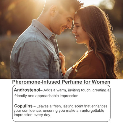 Pheromones Perfumes for Women, Long Lasting Amber Vanilla Perfumes Eau de Parfum Spray, 0.41 fl oz / 12 ml Travel Size Perfumes,Cologne Spray Ideal Gift for Her