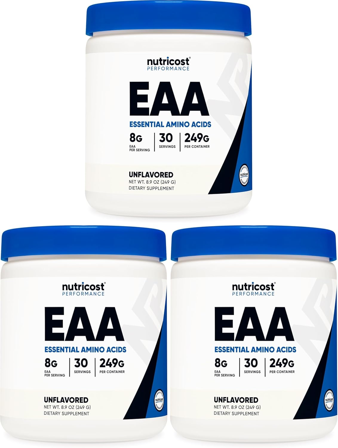 Nutricost EAA Powder 30 Servings (Fruit Punch) - Essential Amino Acids - Non-GMO, Gluten Free, Vegetarian Friendly (Pack of 2)