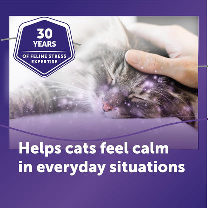 FELIWAY Optimum Cat Calming Pheromone Diffuser Kit | Advanced Support to Help Reduce Urine Spraying, Scratching, Fighting & Hiding Due to Stress. 30-Day Diffuser Supply