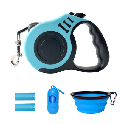 Retractable Dog Leash Automatic Telescopic Tractor Dog Tape, Pet Tape 10/16 FT Durable and Convenient, with Non-Slip Handle, Suitable for Small and Medium-Sized Dogs