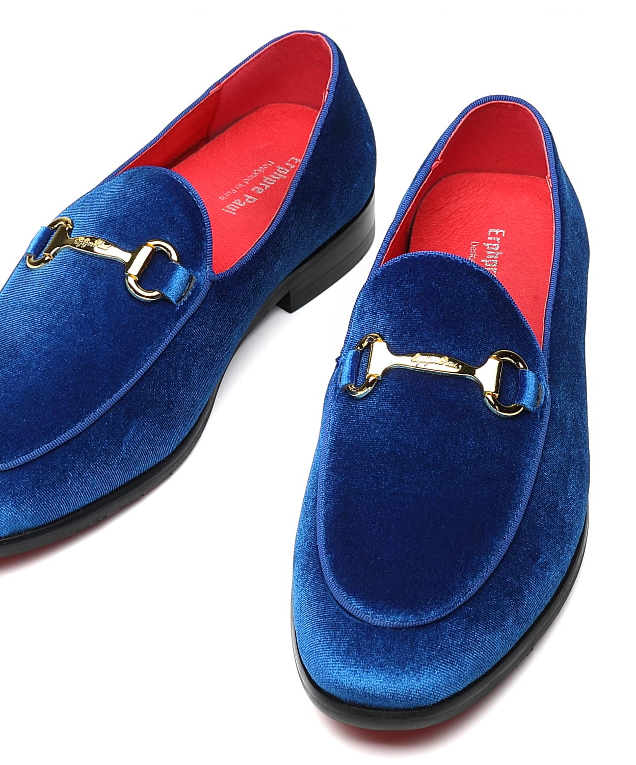 Men's Velvet Loafers Wedding Party Prom Homecoming Shoes
