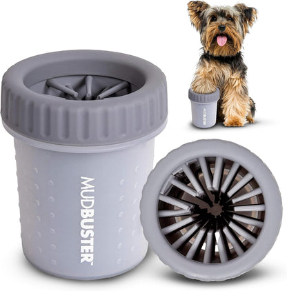 Dexas MudBuster Portable Dog Paw Cleaner - Premium Quality, Blue, Small Size for Pet Supplies and Accessories
