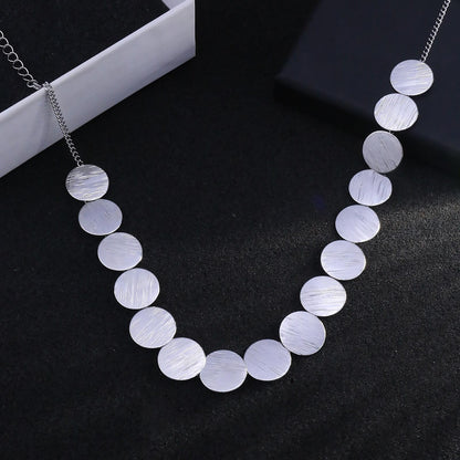 Gold Choker Necklace for Women Chunky Gold Disc Chains Necklace Bold Statement Geometric Round Disc Choker Necklaces Charm Prom Jewelry Accessories