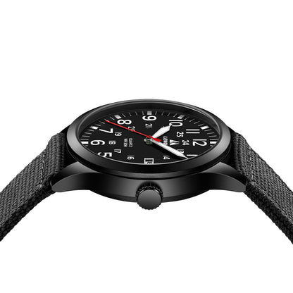 LN LENQIN Mens Watches Unisex Military Sport Nylon Strap Stylish Luminous Fashion Analog Quartz Watch for Men Waterproof Army Tactical Casual Wristwatch