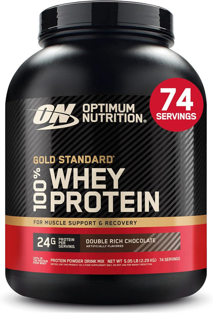 Optimum Nutrition Gold Standard 100% Whey Protein Powder, Extreme Milk Chocolate, 10 Pound (Packaging May Vary) (Pack of 2)