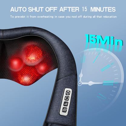 Mo Cuishle Women Men Gifts, Shiatsu Back Shoulder and Neck Massager with Heat, Electric Deep Tissue 4D Kneading Massage, Best Gifts for Mom Dad Wife Husband her Him, Christmas, Birthday (NOT Cordless)