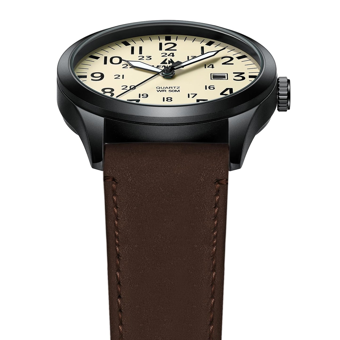 LN LENQIN Mens Watches Unisex Military Sport Nylon Strap Stylish Luminous Fashion Analog Quartz Watch for Men Waterproof Army Tactical Casual Wristwatch