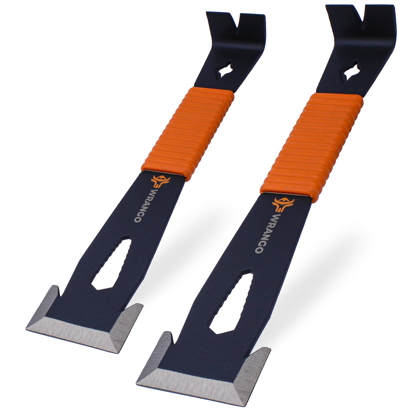 9.5" Trim Pry Bar-Patented Flat Bar Nail Puller-Wide Wing Ends