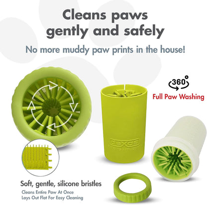 Dexas MudBuster Portable Dog Paw Cleaner - Premium Quality, Blue, Small Size for Pet Supplies and Accessories