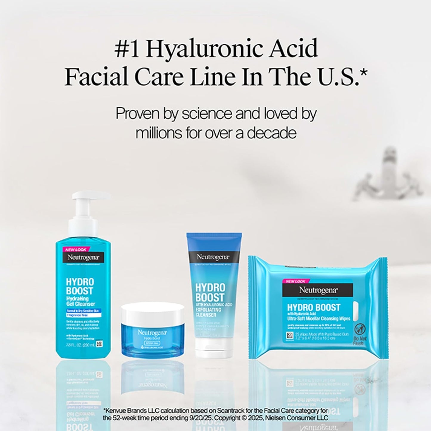 Neutrogena Hydro Boost Hydrating Water Cream Face Moisturizer for Sensitive Skin plus Hydrating Gel Cleanser Alcohol and Fragrance Free Hyaluronic Acid Daily Hydration Routine, 7.8 fl oz