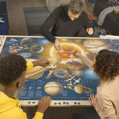 Ravensburger - Space Odyssey - 5000 Piece Jigsaw Puzzle - Beautifully Vivid Depiction of Our Galactic Solar System and Cosmic Data - Frameable - Premium Quality - Puzzles for Adults