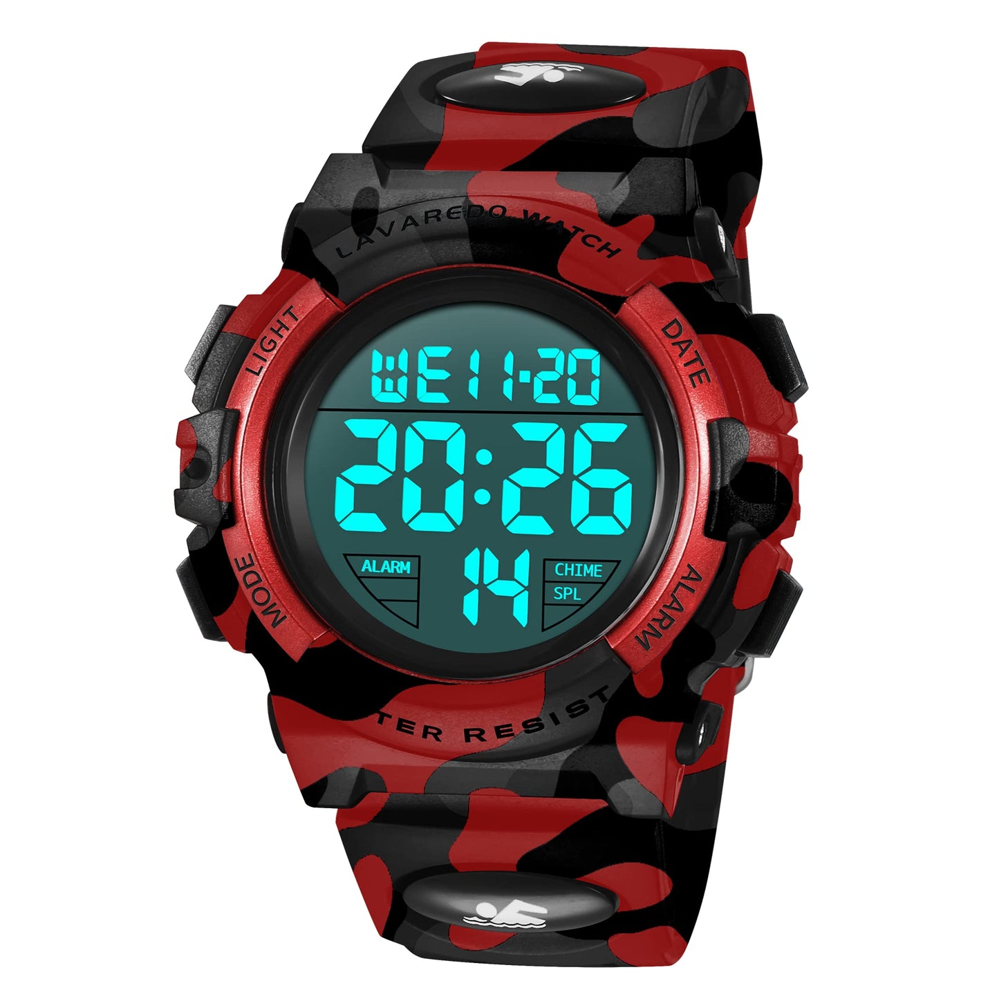 Kids Watch,Boys Watch for 3-15 Year Old Boys,Digital Sport Outdoor Multifunctional Chronograph LED 50 M Waterproof Alarm Calendar Analog Watch for Children with Silicone Band,Kids Gift