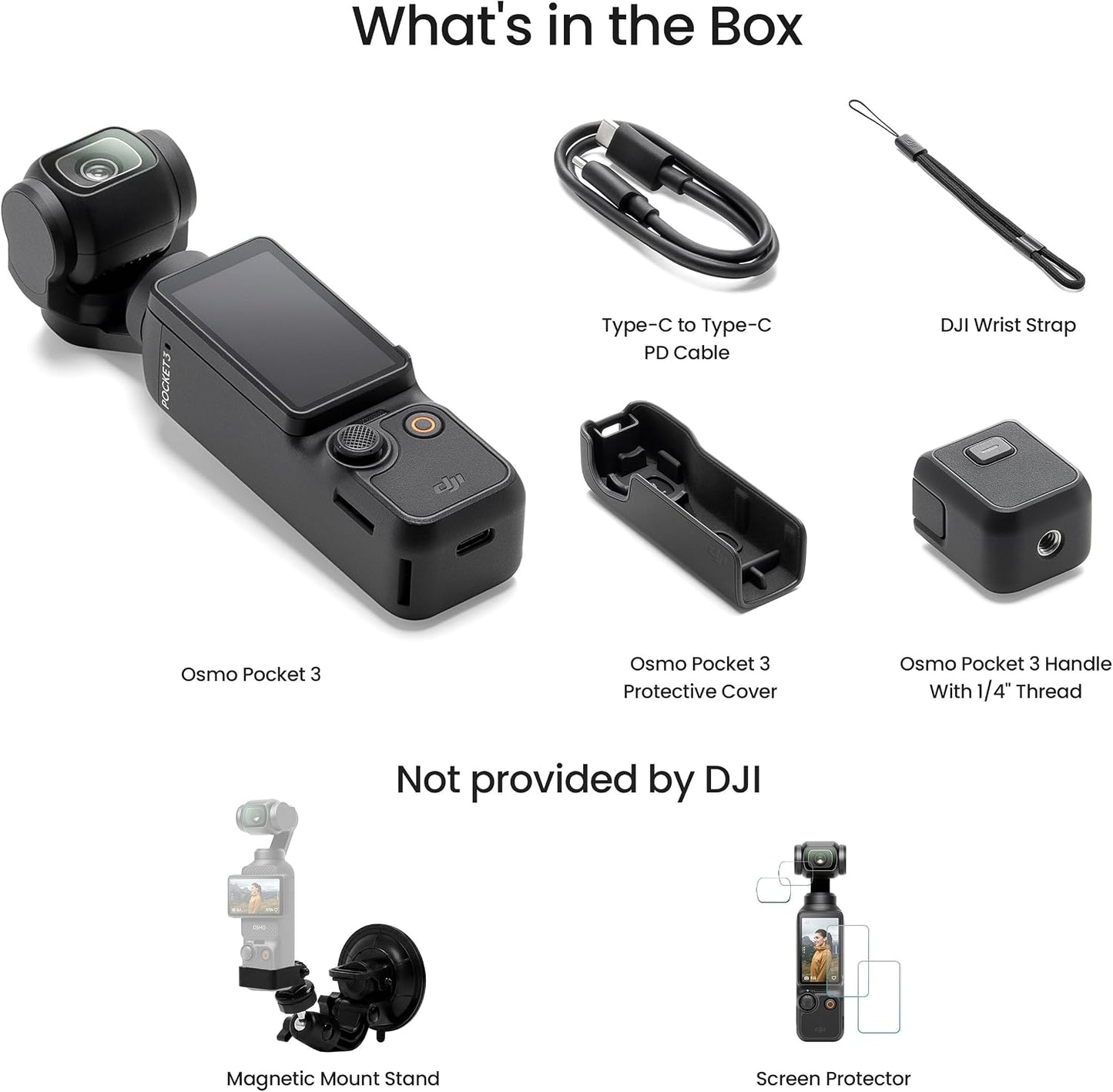 DJI Osmo Pocket 3 Vlog Combo, Vlogging Camera with 1'' CMOS & 4K/120fps for YouTube, Mic Mini Transmitter (Infinity Black)